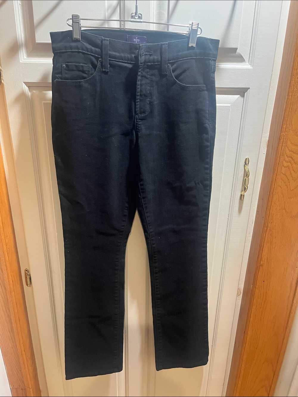 NYDJ Women's Straight Jeans in Black